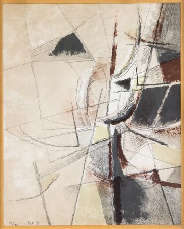 SCIALOJA TOTI (1914 - 1998) - COMPOSIZIONE, 1955.