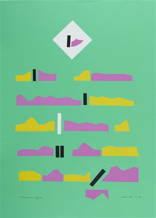 MUNARI BRUNO (1907 - 1998) - TELEGRAMMA URGENTE, 1986.