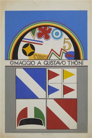 DEL PEZZO LUCIO (1933 - 2020) - OMAGGIO A GUSTAVO THONI, 1971.