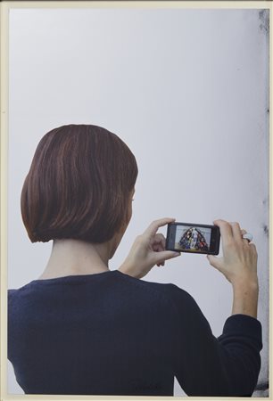 PISTOLETTO MICHELANGELO (n. 1933) - FOTOGRAFANDO LA VENERE, 2015.