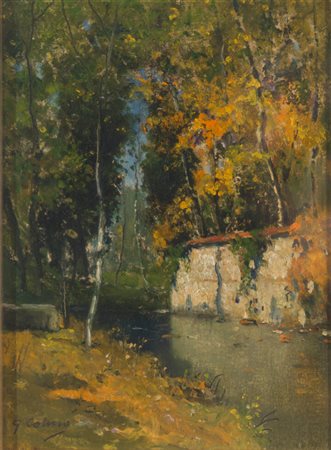GIOVANNI COLMO<BR>Torino 1867 - 1947<BR>"Paesaggio"