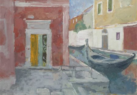 SAVINIO LABO'<BR>Milano 1899 - 1976<BR>"Sosta a Venezia"