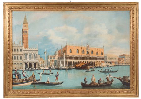 Painting "DUCAL PALACE WITH A GLIMPSE OF SAN MARCO AND THE LAGOON"
