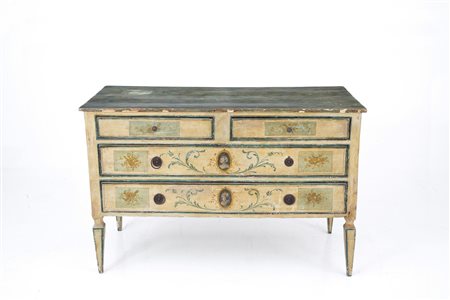 Lacquered chest of drawers