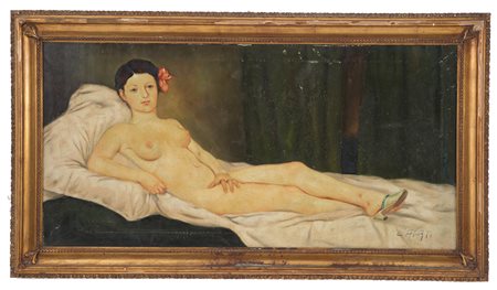 Painting "REAXING NUDE WOMAN"