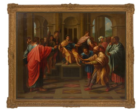 VINCENZO CAMUCCINI (attr.). Painting ''THE BLINDING OF ELYMAS''