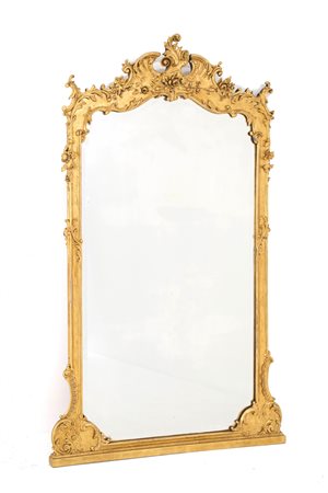 Gilded wood mirror