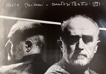 Carlo Gajani AUTORITRATTO, 1991 gelatina ai sali d'argento, cm 12,5x17,5...