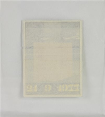 Enzo Bersezio BIOGRAFICO - 21 9 1977 tecnica mista su carta, cm 13,5x9,5 sul...