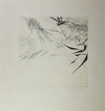 Francesco Franco VARIAZIONI, 1968 acquaforte-acquatinta, cm 29,5x29,5, su...