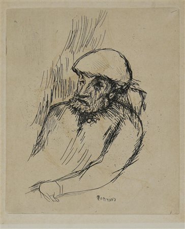 Pierre Bonnard PORTRAIT DE AUGUSTE RENOIR, 1914-1916 acquatinta e puntasecca,...