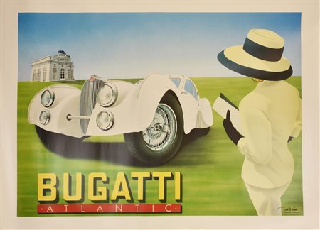 Razzia (Gerard Courbouleix Deneriaz) BUGATTI ATLANTIC stampa offset, cm...