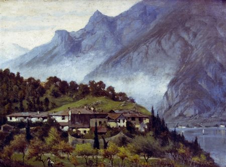 TODESCHINI GIOVAN BATTISTA (Lecco 1857 - Milano 1938) "Colle San Dionisio...