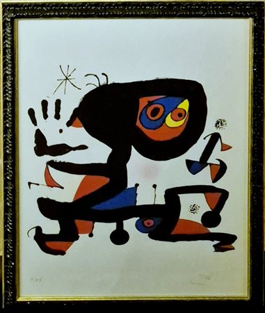 Joan Miró (Barcellona 1893 - Palma di Maiorca 1983) Unesco - Droits de l'homme, 1974