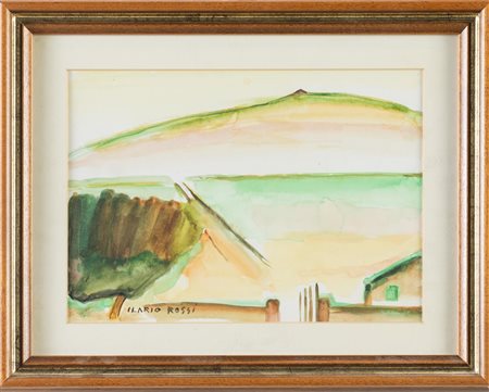 Ilario Rossi (Bologna 1911 - 1994). Paesaggio.