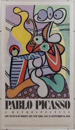 Pablo Picasso (Malaga 1881 - Mougins 1973) "A retrospective Moma", 1980. 