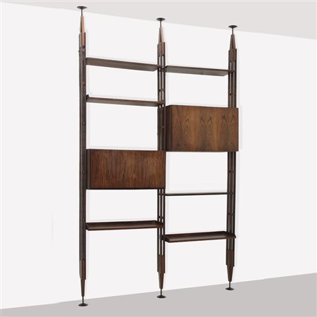 Franco Albini, prod. Poggi Italia, anni 50 298 (adj.)x170x38 cm.