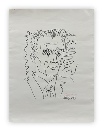 PABLO PICASSO (1881-1973) - Pour congrès de la Paix (Frédéric Joliot Curie), 1959