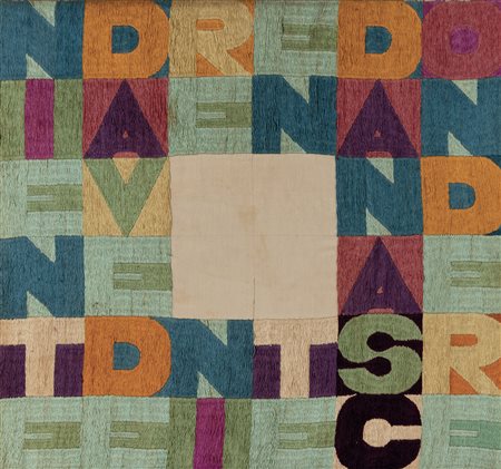 Alighiero Boetti 1940 Torino-1994 Roma Niente da vedere niente da nascondere,...