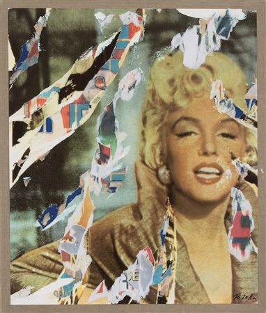 Mimmo Rotella 1918 Catanzaro-2006 Milano Senza titolo - Marilyn décollage su...