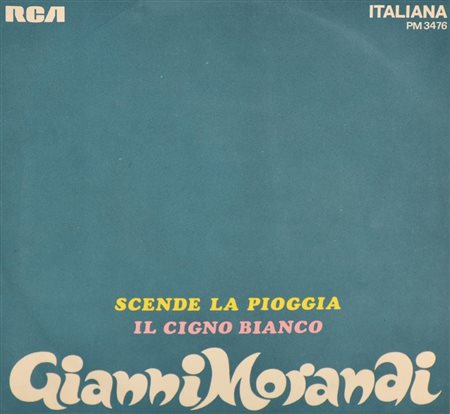 EP 45 GIRI Gianni Morandi, - Scende la pioggia - Il cigno bianco"