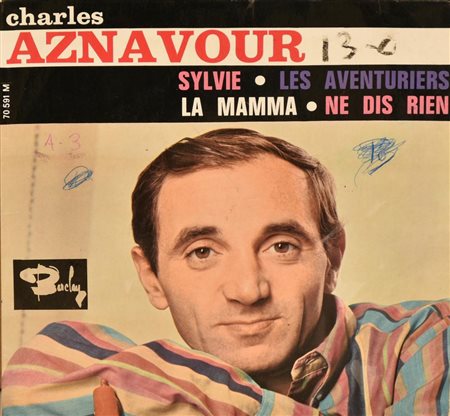 EP 45 GIRI Charles Aznavour - Sylvie - Les Aventuriers - La Mamma - Ne Dis Rien