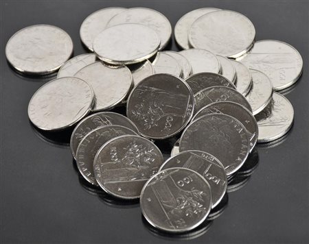 LOTTO DI 30 MONETE DELLA REPUBBLICA ITALIANA composto da: 100 lire 1976