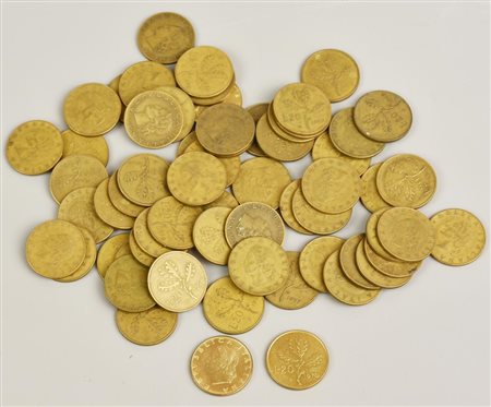 LOTTO DI LIRE ITALIANE composto da monete da 20 lire vari anni di coniazione