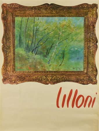 POSTER UMBERTO LILLONI poster raffigurante un'opera di Umberto Lilloni, cm...