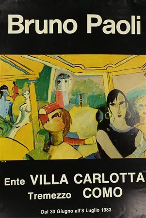 BRUNO PAOLI manifesto, 99x77cm Realizzato dall'ente Villa Carlotta di Como...