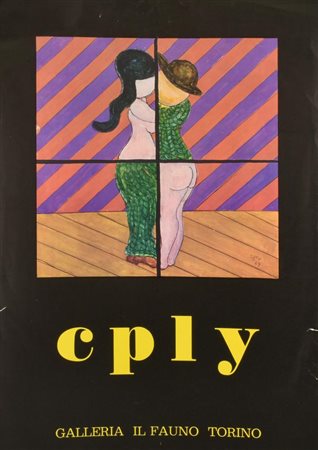 CPLY manifesto cm 83x58, realizzato da Galleria il Fauno, Torino per la...
