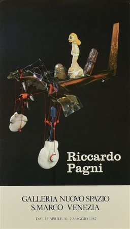 RICCARDO PAGNI manifesto, 52x30cm Realizzato dalla galleria Nuovo Spazio,...