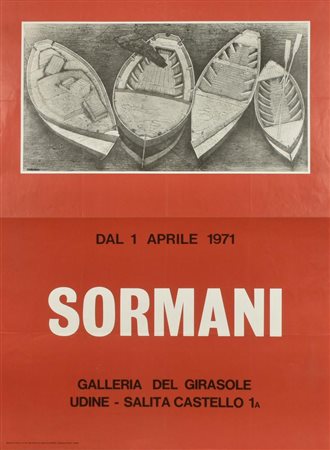 SORMANI manifesto cm 86x58, realizzato da Grafiche Venete, Udine per la...