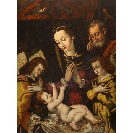 Madonna con Bambino, Angeli e San Giuseppe, 16° Secolo