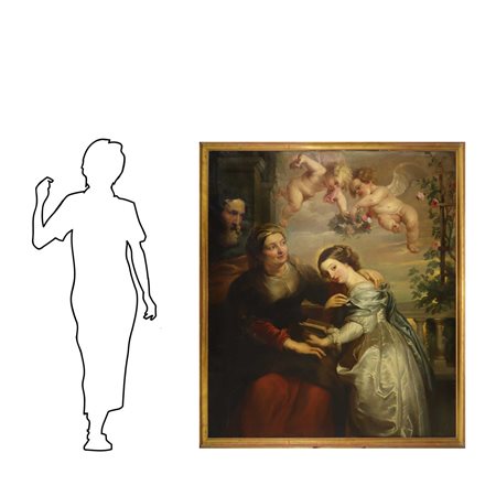 L'Educazione di Maria , da Rubens, 18° Secolo