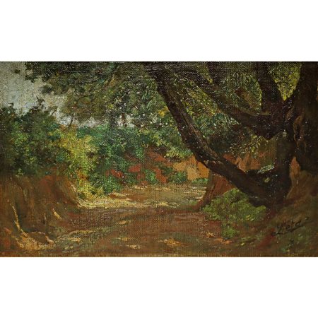 Antonino Leto (Monreale 1844-Capri 1913)  - Bosco, Monreale