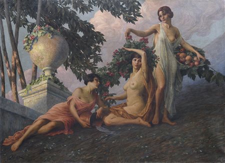 DIPINTO PRIMAVERA DI GIOVANNI BATTISTA CREMA