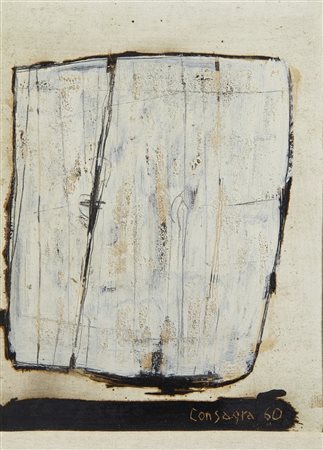 CONSAGRA PIETRO (1920 - 2005) - FONDO BIANCO (UNA IMMAGINE), 1960.