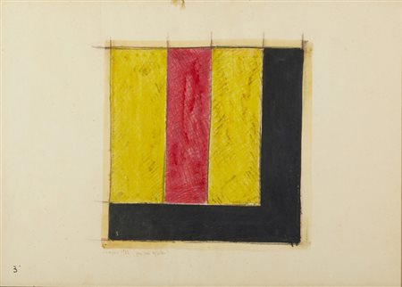 TACCHI CESARE (1940 - 2014) - DISEGNO (PER UN OGGETTO), 1962.