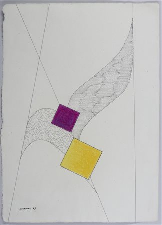 VERONESI LUIGI (1908 - 1998) - GIALLO E VIOLA, 1969.