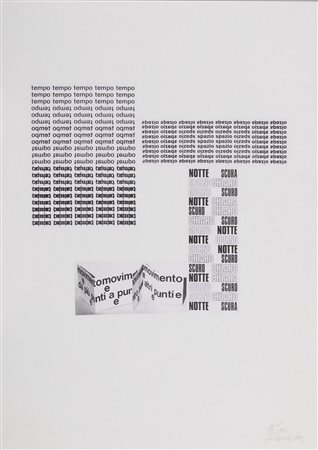 LORA - TOTINO ARRIGO (1928 - 2016) - COMPOSIZIONE DA 4 TEMPI, 1965-1996.