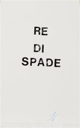 MATTIACCI ELISEO (1940 - 2019) - RE DI SPADE.