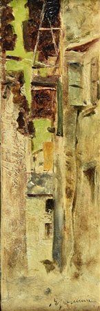Roberto Fontana SENZA TITOLO olio su tavola, cm 14,5x4,5 firma