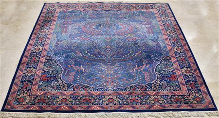 TAPPETO CINESE KIRMAN BERKANA cm 304x247 segni di usura