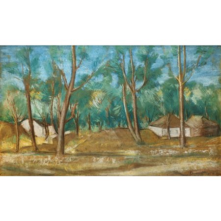 Paesaggio con bosco di alberi, 1962