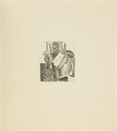 Pablo Picasso (1881 - 1973) L'HOMME AU CHAPEAU, 1914 acquaforte, cm 6,9x5,7,...