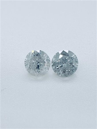 2 DIAMANTI 2,16 CARATI COLORE H - PUREZZA I2-3 -  - C31219-39+40