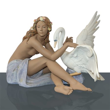 Miguel Angel Santaeulalia per LLadro' - Leda e il cigno