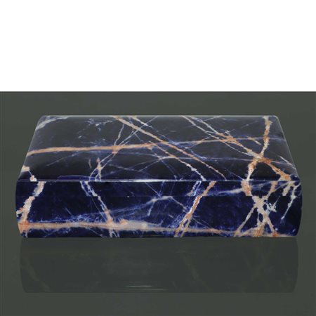 Scatola in quarzite blu di sodalite