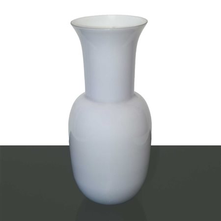 Venini - Vaso Venini in opalina bianco grande